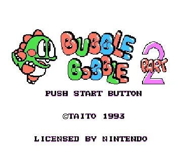 Bubble Bobble Part 2 (USA) screen shot title